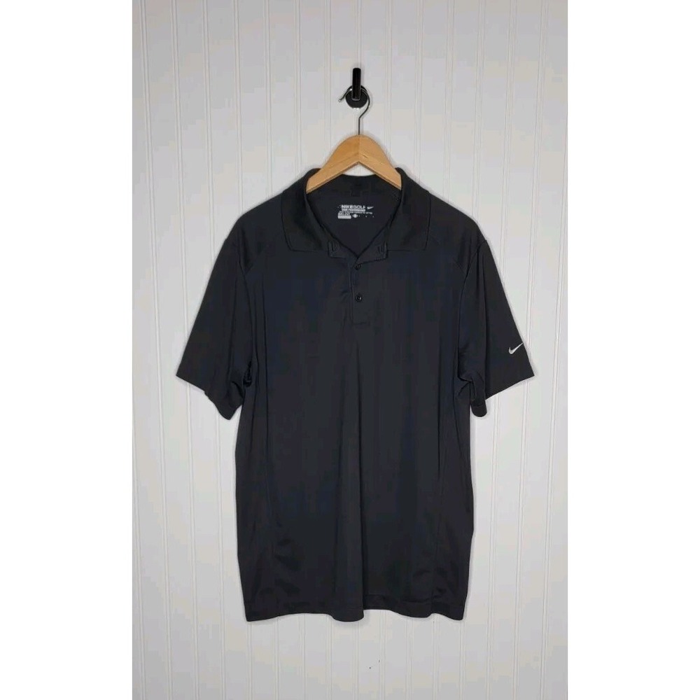 Nike Golf Tour Performance Polo Men's Size Large Black Dri-Fit